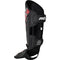 RDX Aura F17 - Scheen- en wreefbeschermer - CE UKCA gecertificeerd ademend - Zwart met Rood - L