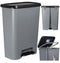 Curver Compatta Prullenbak - 50L - Afvalzakhouder - Grijs/Zwart