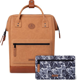 CABAIA Adventurer - Rugzak 18L met laptopvak 13" - Levenslange garantie - Bruin