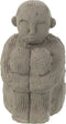 J-Line figuur Zittend - cement - grijs - small