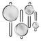 Strainer Quttin Staal 12 cm (24 Stuks)