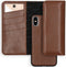 Selencia Hoesje Geschikt voor iPhone Xs / X Hoesje Met Pasjeshouder - Selencia Eny Uitneembare Vegan Lederen Clutch - Bruin