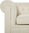 Fauteuil CHESTERFIELD Stof Beige