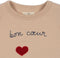 Konges Sløjd Lou Sweatshirt/Trui met hartjes - Shifting Sand
