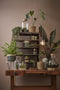 Mica Decorations Bonaparte Plantenmand - H20 x Ø20 cm - Jute - Zwart