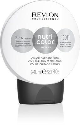 Permanent Dye Revlon Nutri Color Nº 1011 Intense Silver 240 ml