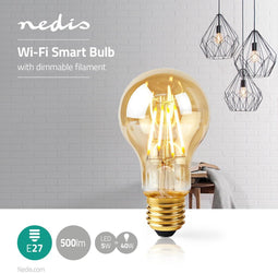 Nedis SmartLife - LED Filamentlamp E27 - 500lm - Wi-Fi (1x)