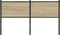 vidaXL - Hoofdbord - 135 - cm - bewerkt - hout - en - staal - sonoma - eikenkleurig