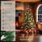 tectake® Kunstkerstboom Dasher - Dichte Kunstkerstboom met Flexibele Takken - 230 cm Groen