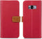 iMoshion Hoesje Geschikt voor Samsung Galaxy S8 Hoesje Met Pasjeshouder - iMoshion Luxe Canvas Bookcase - Rood