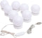 vidaXL - Wandspiegel - zonder - lijst - met - LED-lampen - rond - glas
