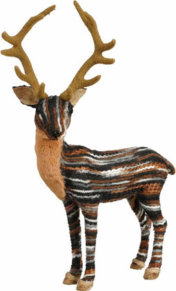 House of Seasons Kerstversiering Hert - 39x22x44 cm - foam - Bruin