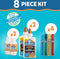 Elmer's - Starterkit voor slijm - 2 flacons lijm 4 glitterlijmpennen 2 flacons Tovervloeistof (8 stuks)