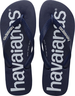 Havaianas Top Logomania - Unisex Slippers - Extra groot logo - Navy Blue