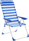 Vouwbare Stoel Marbueno Blauw Wit 69 x 110 x 58 cm