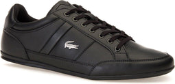 Lacoste Chaymon BL - Lage Sneakers - Leer - Zwart - Maat 44