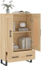 vidaXL - Hoge - kast - 69,5x31x115 - cm - bewerkt - hout - sonoma - eikenkleurig