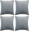 vidaXL - Kussenhoezen - 4 - st - 40x40 - cm - stof - gebroken - wit