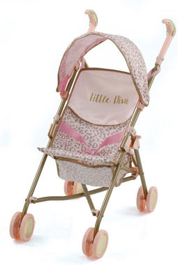 Hauck Little Diva - Poppenbuggy - Panterprint/goud