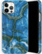 Selencia Hoesje Geschikt voor iPhone 12 Pro / 12 Hoesje - Selencia Maya Fashion Backcover - blauw
