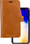Dbramante1928 iPhone XS Max - Flip cover - Magneetsluiting en ruimte voor pasjes - Cognac
