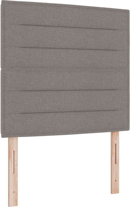 vidaXL - Hoofdbord - met - Lijnenontwerp - - - Taupe - - - 80 - cm - - - Stof