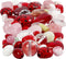 Glazen kralen, diverse kleuren, 5-22 mm, 0,5-1,5 mm, 60 gr, 1 doos
