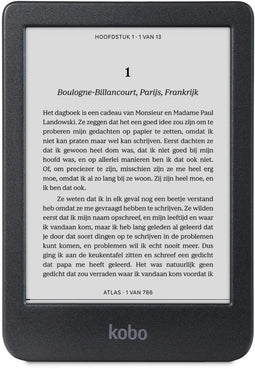Kobo Clara BW - E-reader - 6" E Ink Carta 1300 HD - Zwart