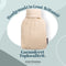 CosyPanda Natural Bamboo Kruik met Hoes - 37x21cm - Duurzame Warmwaterkruik - 2L - Beige