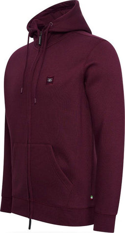 Cappuccino Italia Fleece Hood - Heren Vest - Normale pasvorm - Burgundy - Maat XL