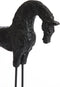 Light&living Ornament op voet 30x9x35 cm HORSE hout zwart