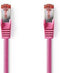 Nedis CAT6 Netwerkkabel - RJ45 Male - RJ45 Male - S/FTP - 5.00 m - Rond - LSZH - Roze - Polybag