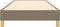 vidaXL - Bedframe - zonder - matras - 80x200 - cm - stof - taupe
