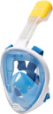 Atlantis Snorkelmasker - Full Face Masker - 180 graden zicht - Wit/Blauw - XS