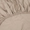 Kayori Shizu - Splittopper Hoeslaken Jersey - 180x200-220cm - Matrasdikte 12 cm - Biologisch Katoen - Zand