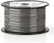 Nedis Microfoonkabel - 2 x 0.12 mm² - Koper - 100.0 m - Rond - PVC - Donkergrijs - Rol
