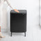Brabantia Bo Touch Bin Hi - Prullenbak - 2 x 30 liter - Afvalscheiding - Matt Black (2 stuks)