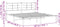 vidaXL - Bedframe - met - hoofdbord - metaal - wit - 180x200 - cm