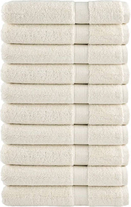 vidaXL - Handdoeken - SOLUND - 10 - st - 600 - g/m² - 100x200 - cm - crèmekleurig