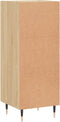 vidaXL - Dressoir - 34,5x34x90 - cm - bewerkt - hout - sonoma - eiken