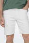 ONLY & SONS ONSPLY WHITE 9297 AZG DNM SHORTS NOOS Heren Jeans - Maat M