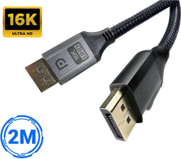SBVR DisplayPort 2.1 - DP Kabel - 16K@60Hz/8K@120Hz/4K@240Hz - Zwart