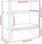 Bureau organiser 38,5x17x39 cm bewerkt hout grijs sonoma eiken