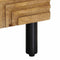 vidaXL - Nachtkastje - 50x33x60 - cm - massief - mangohout - bruin