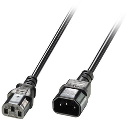 Lindy 30320 - Stroom Aansluitkabel 0,5 m - C14/C13 - Zwart