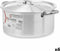 Kookpot met Deksel Zilverkleurig Aluminium 8 L (6 Stuks)