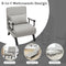 Woltu Slaapfauteuil - 3-in-1 - Verstelbare Rugleuning - Lichtgrijs - 65x78x75 cm