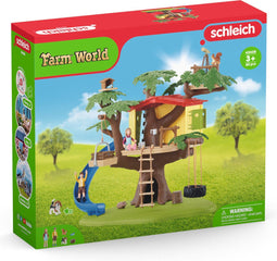 Schleich FARM WORLD - Avontuurlijke boomhut - Speelfigurenset met 28 onderdelen