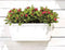 Muur bloembak Algarve Long 38,5x14,5 cm wit