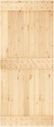 vidaXL - Schuifdeur - met - beslag - 90x210 - cm - massief - grenenhout